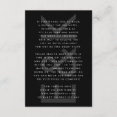 Carte D'accompagnement Bold Big Monogram Simple Wedding (Devant)