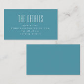 Carte D'accompagnement Bold Retro Typographie Chic Mariage site Web (Devant / Derrière)