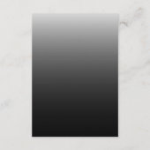 Carte D'accompagnement Bold Trending B&W-Photo Wedding QR Code RSVP (Dos)