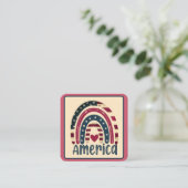 Carte D'accompagnement Bonheur américain (Debout devant)