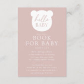 Carte D'accompagnement Bonjour Baby Bear Baby Book Card (Devant)