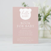 Carte D'accompagnement Bonjour Baby Bear Baby Book Card (Debout devant)