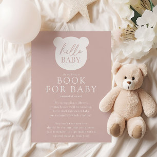 Carte D'accompagnement Bonjour Baby Bear Baby Book Card