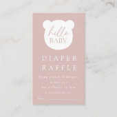 Carte D'accompagnement Bonjour Bébé Bear Diaper Raffle (Devant)