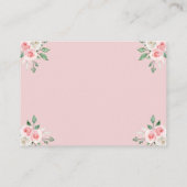 Carte D'accompagnement Bonjour Bebe French Cafe Floral Display Showback (Dos)