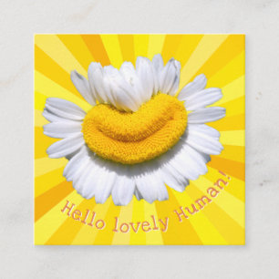 Carte D'accompagnement "Bonjour bel Humain !" Chamomile Smile Éclat de So