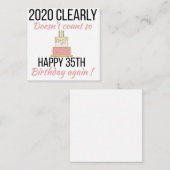 Carte D'accompagnement Bonne 36e anniversaire, Funny 36e anniversaire car (Devant / Derrière)