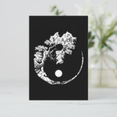 Carte D'accompagnement Bonsai Arbre Imprimer Zen Spirit Yin Yang Japonais (Debout devant)