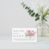 Carte D'accompagnement Book Bridal Shower Recipe (Debout devant)