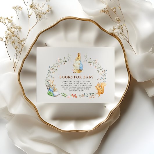 Carte D'accompagnement Book Request Peter Rabbit Books for Baby 