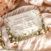 Carte D'accompagnement Books de forêt de champignons de bois pour bébé