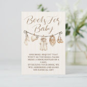 Carte D'accompagnement Books For Baby Boho Clothesline Baby Shower (Debout devant)