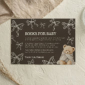 Carte D'accompagnement Books for Baby Card Bear