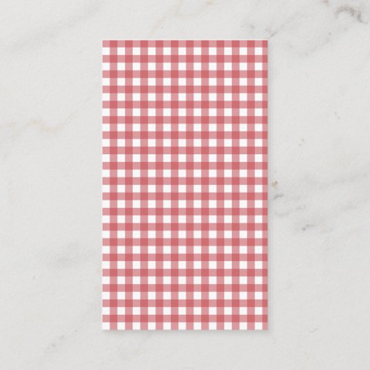 Carte D'accompagnement Books for Baby Locally Grown Baby Shower Gingham (Dos)