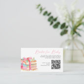 Carte D'accompagnement Books for Baby QR Code New Chapter Baby Shower (Debout devant)