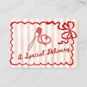 Carte D'accompagnement Books for Baby Red Bow Frame Enclosure Card (Dos)