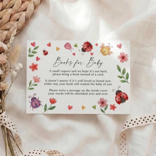 Carte D'accompagnement Books for Baby Request Card