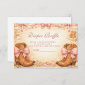 Carte D'accompagnement Boots And Bows Western Diapper Raffle (Devant / Derrière)