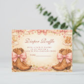 Carte D'accompagnement Boots And Bows Western Diapper Raffle (Debout devant)
