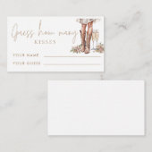 Carte D'accompagnement Boots & Bubbly Devinez combien de baisers jeu nupt (Devant / Derrière)