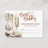 Carte D'accompagnement Boots et Fête des mariées Bubbly Devinez combien d (Devant)