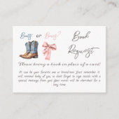 Carte D'accompagnement Boots ou Bows Blue Rose Genre Reveillez Demande de (Devant)