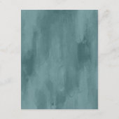 Carte D'accompagnement Bord de mer | Détails du Mariage d'aquarelle bleu (Dos)