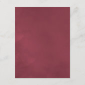 Carte D'accompagnement Bordo Dégustation de vin Réception de mariage Déta (Dos)