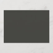 Carte D'accompagnement Bordure d'avocat botanique vert chaud (Dos)