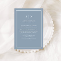 Bordure minimale bleu poussiéreux | Détails pour l