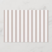 Carte D'accompagnement Bordure rayée beige élégante (Dos)