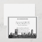 Carte D'accompagnement Boston Destination Mariages Hébergements (Devant / Derrière)