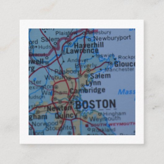 Carte D'accompagnement boston We've Moved New Address Card (Devant)