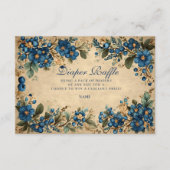 Carte D'accompagnement Botanical Blueberry Floral Diapper Raffle  (Devant)