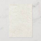 Carte D'accompagnement Botanical Garden Orchid Wedding (Dos)