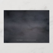 Carte D'accompagnement Botanique foncé verdure hébergement rustique (Dos)