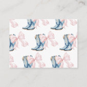 Carte D'accompagnement Bottes ou vaches Genre Révéler Déchets Raffle (Dos)