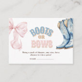 Carte D'accompagnement Bottes ou vaches Genre Révéler Déchets Raffle (Devant)