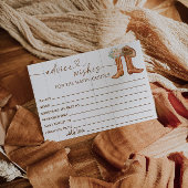 Carte D'accompagnement Bottes rustiques de campagne et chapeau Conseils &