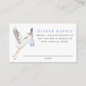Carte D'accompagnement Bouche d'aquarelle Baby shower bleu Raffle de couc (Devant)