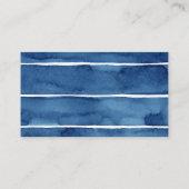 Carte D'accompagnement Bouche d'aquarelle Baby shower nautique (Dos)