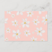 Carte D'accompagnement Boucles d'aquarelle or fleur marguerite mignonne p (Dos)