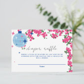 Carte D'accompagnement Bougainvilliers grecs baby shower Déchets Raffle (Debout devant)