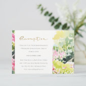 Carte D'accompagnement Bougainvilliers Tropiques Roses Réception De Maria (Debout devant)