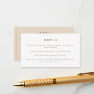 Carte D'accompagnement Bougie Beige Neutre Aimer Insérer une note pour le