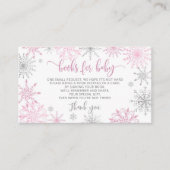 Carte D'accompagnement Bougies d'argent rose pour billet bébé (Devant)