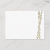 Carte D'accompagnement Bouleau blanc papier (Dos)