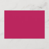 Carte D'accompagnement Bountiful Rose Ruby Red Wedding Réception (Dos)