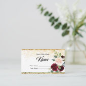 Carte D'accompagnement Bouquet botanique Combien de baisers nuptiale Encl (Debout devant)