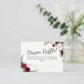 Carte D'accompagnement Bouquet Bourgogne | Baby shower |Jeu de trèfle de  (Debout devant)